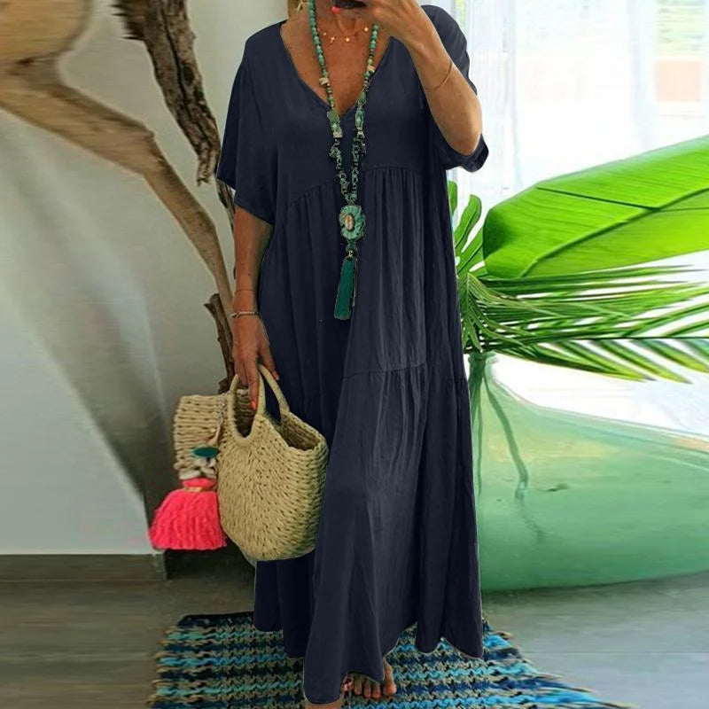 Cosmo Dames casual maxi jurk
