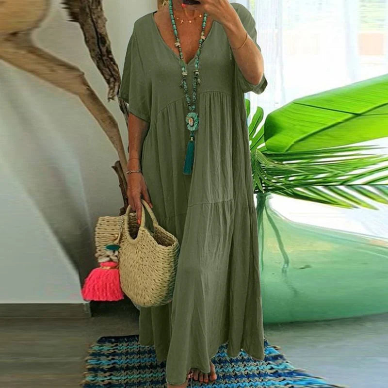 Cosmo Dames casual maxi jurk