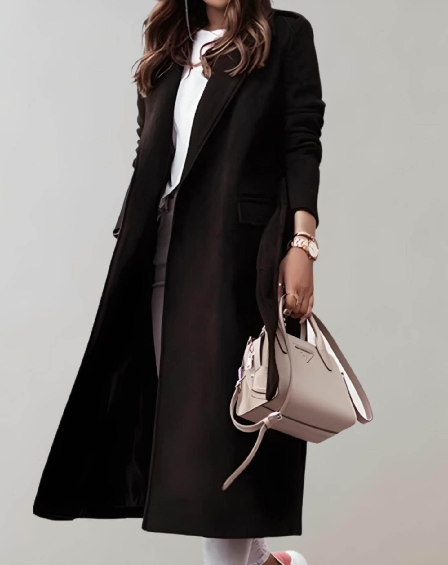 Odah Coat | Elegant Oversized Coat with Belt