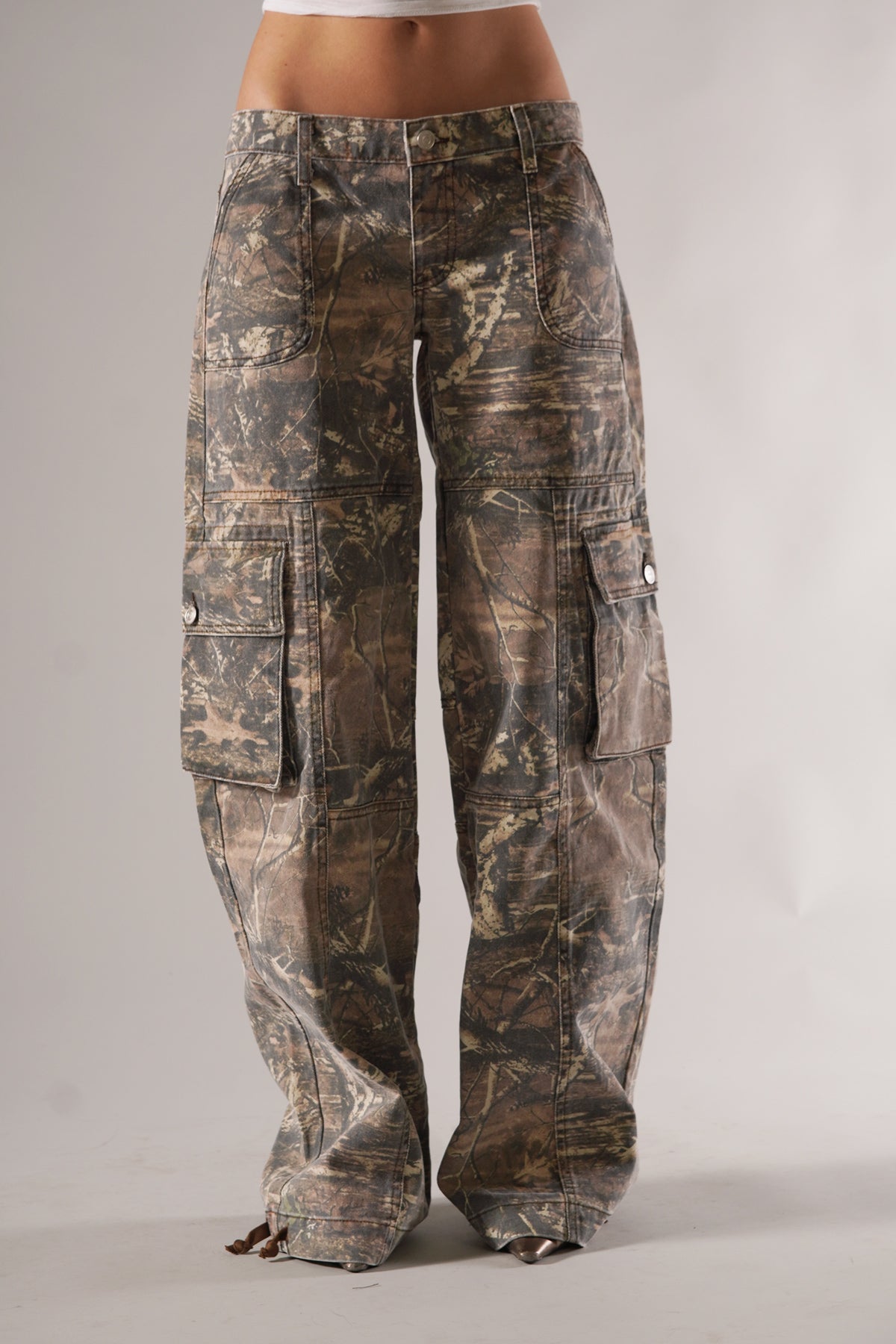 Camouflage cargobroek voor dames