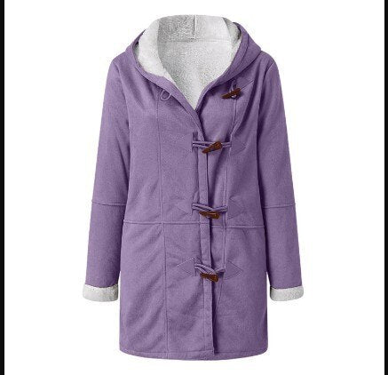 Nonchalant fleece jack met capuchon voor dames