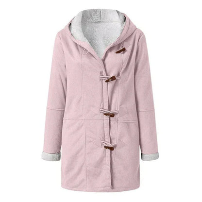 Isabella - casual, met fleece gevoerd jack met capuchon