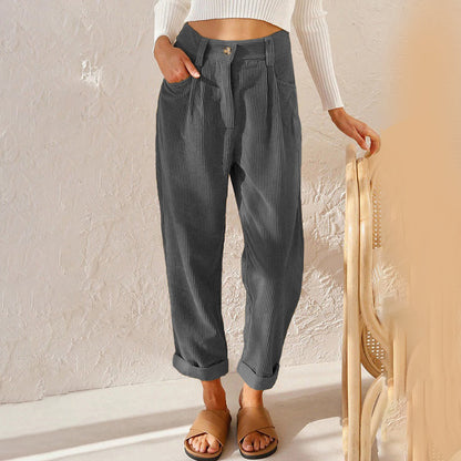 Broek met hoge taille voor dames
