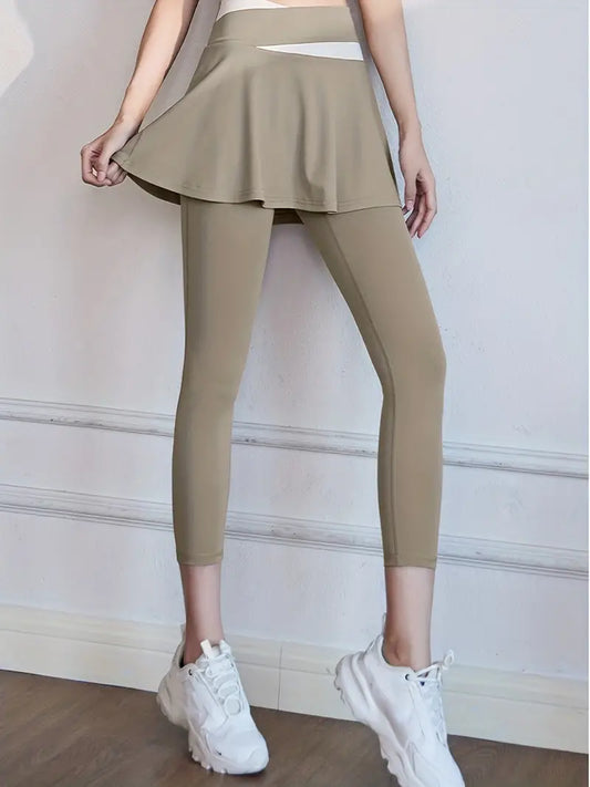 2-in-1 legging met hoge taille voor dames