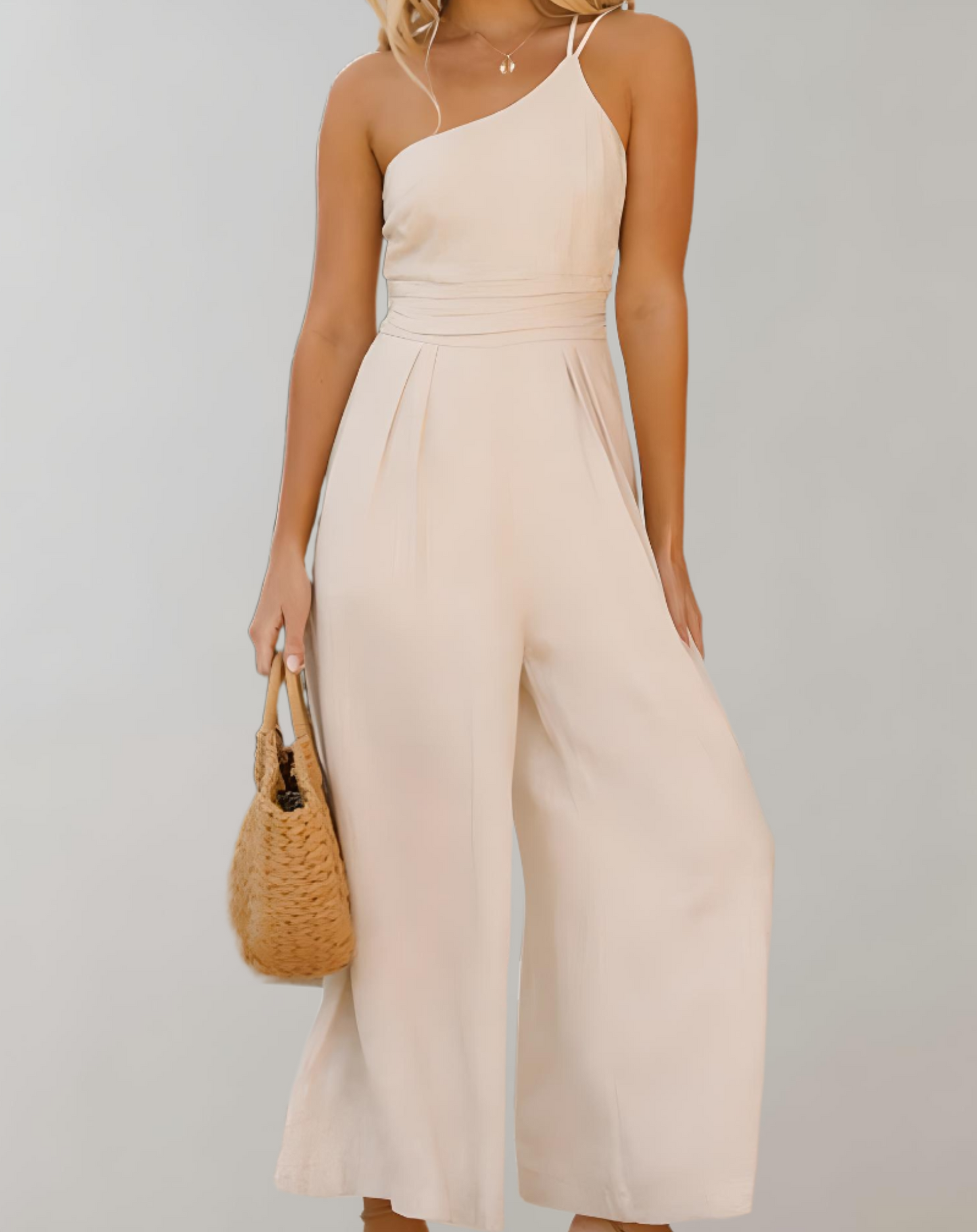 Sophie - elegante jumpsuit met asymmetrische band