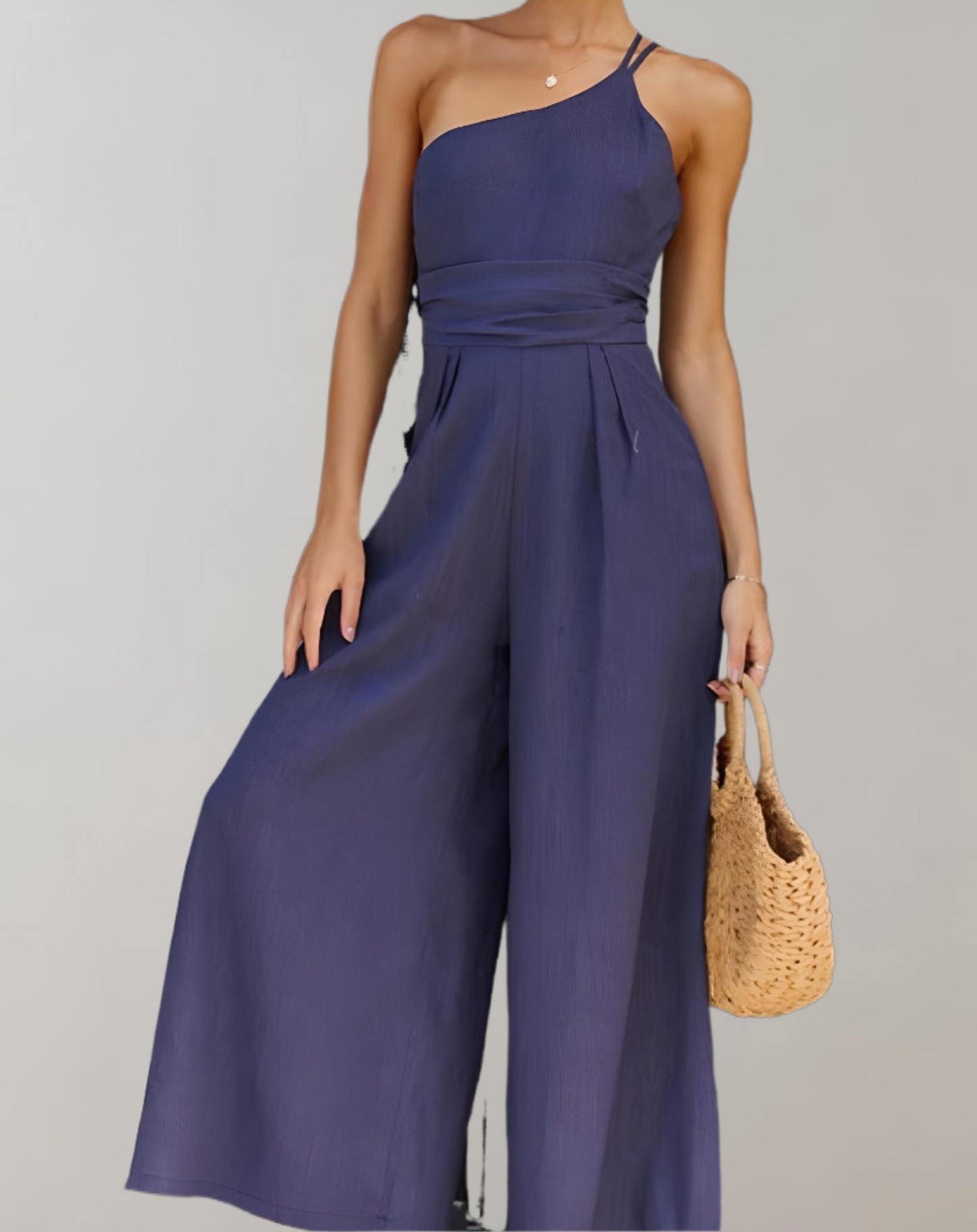 Sophie - elegante jumpsuit met asymmetrische band