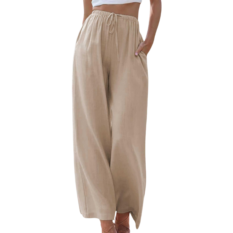 Mila | Wijde Broek met Trekkoord | Casual Comfort | Luchtige Viscose