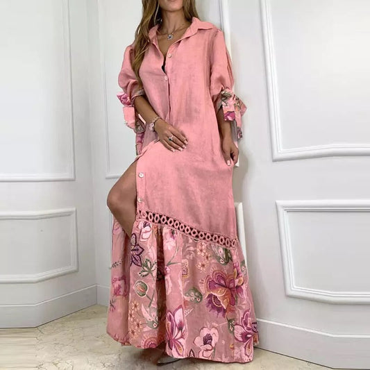 "Zia" Zomerjurk met bloemen