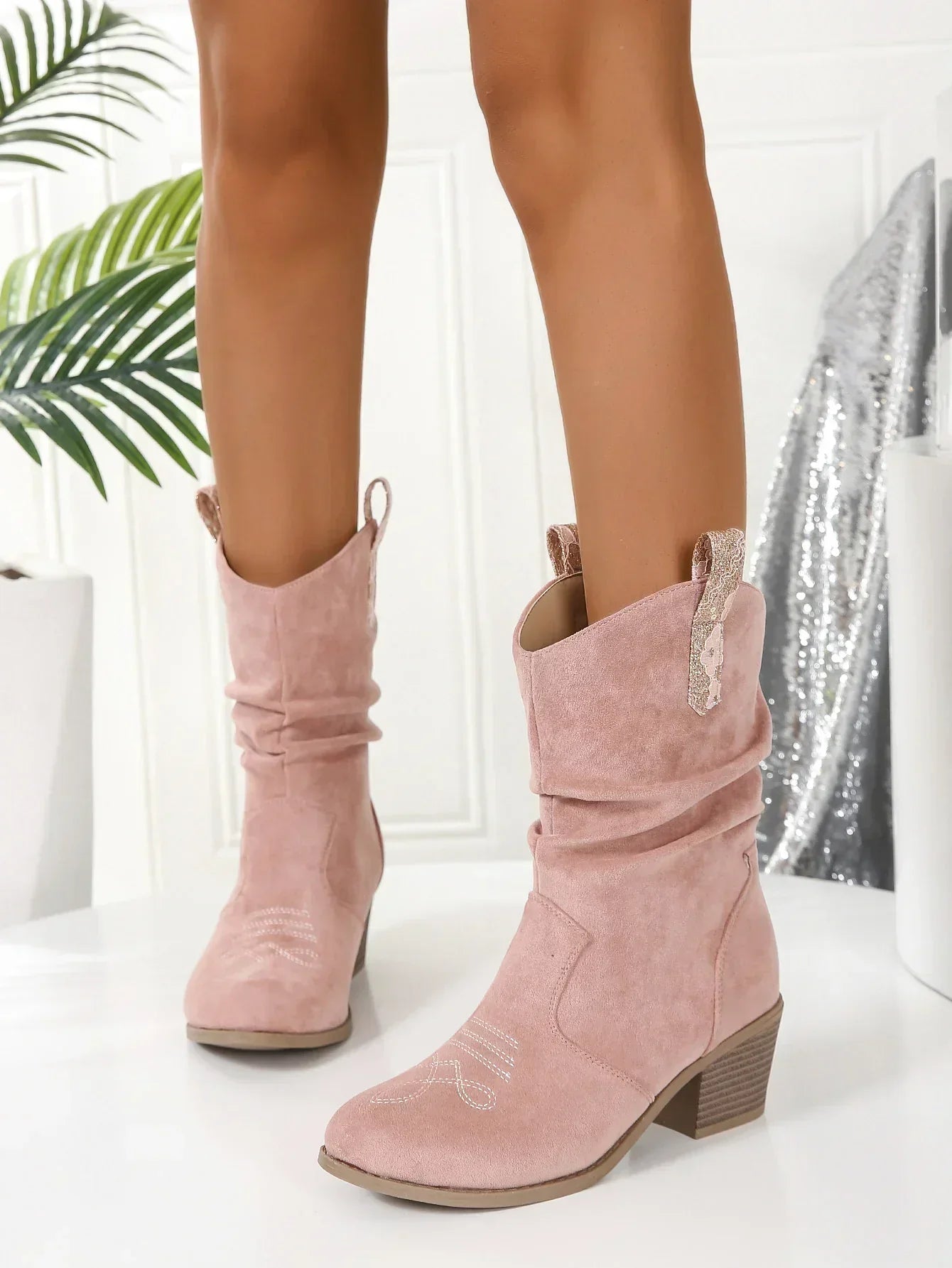 Ozar Boots | Trendy Pink Suede Boots