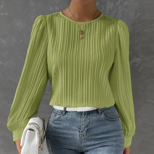 Dames blouse met plooi