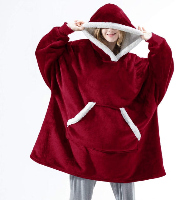 Sharon | Fleece Hoodie Deken Voor De Winter