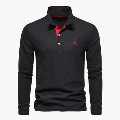 Alden | Elegante lange mouwen polo