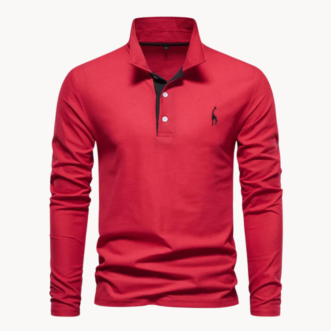 Alden | Elegante lange mouwen polo