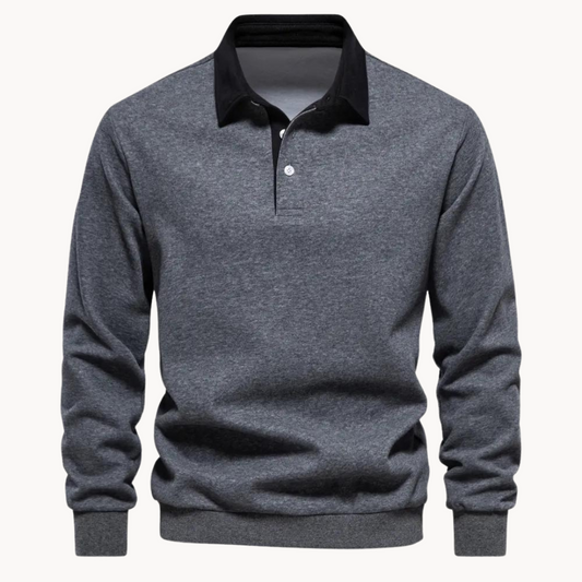 Fergus | Stijlvol casual polosweatshirt