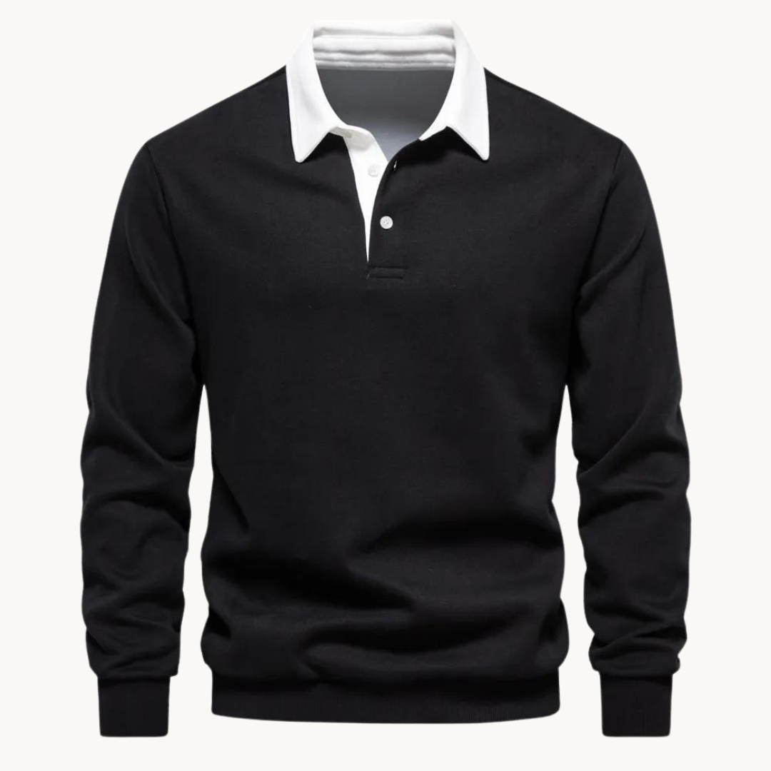 Fergus | Stijlvol casual polosweatshirt