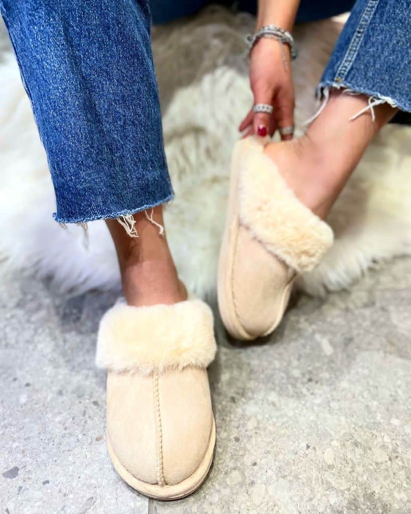 Fluffy Pantoffels | Elin Beige - Zacht en Warm - Ideaal voor Koude Avonden Thuis