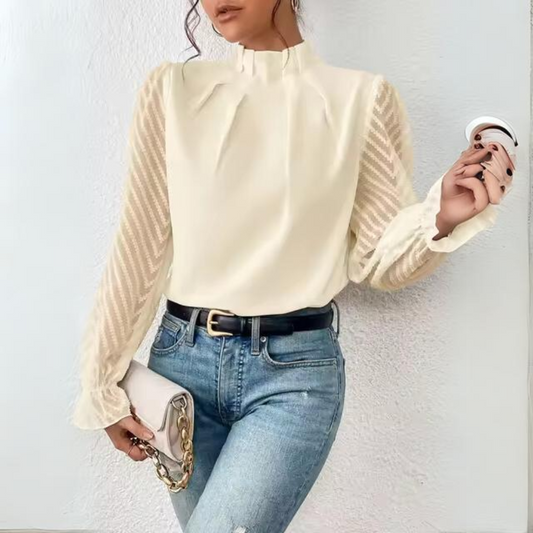 Fiala - Elegante chiffon blouse