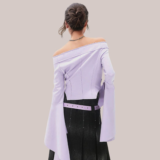 Vale Haut élégant avec détail corset