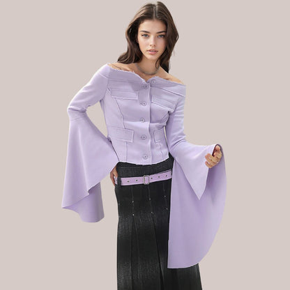 Vale Haut élégant avec détail corset