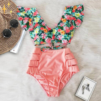 Laura® | Bikinibroekje en top met hoge taille