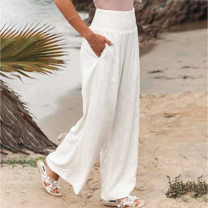 Lucia - Comfortabele broek met wijde pijpen