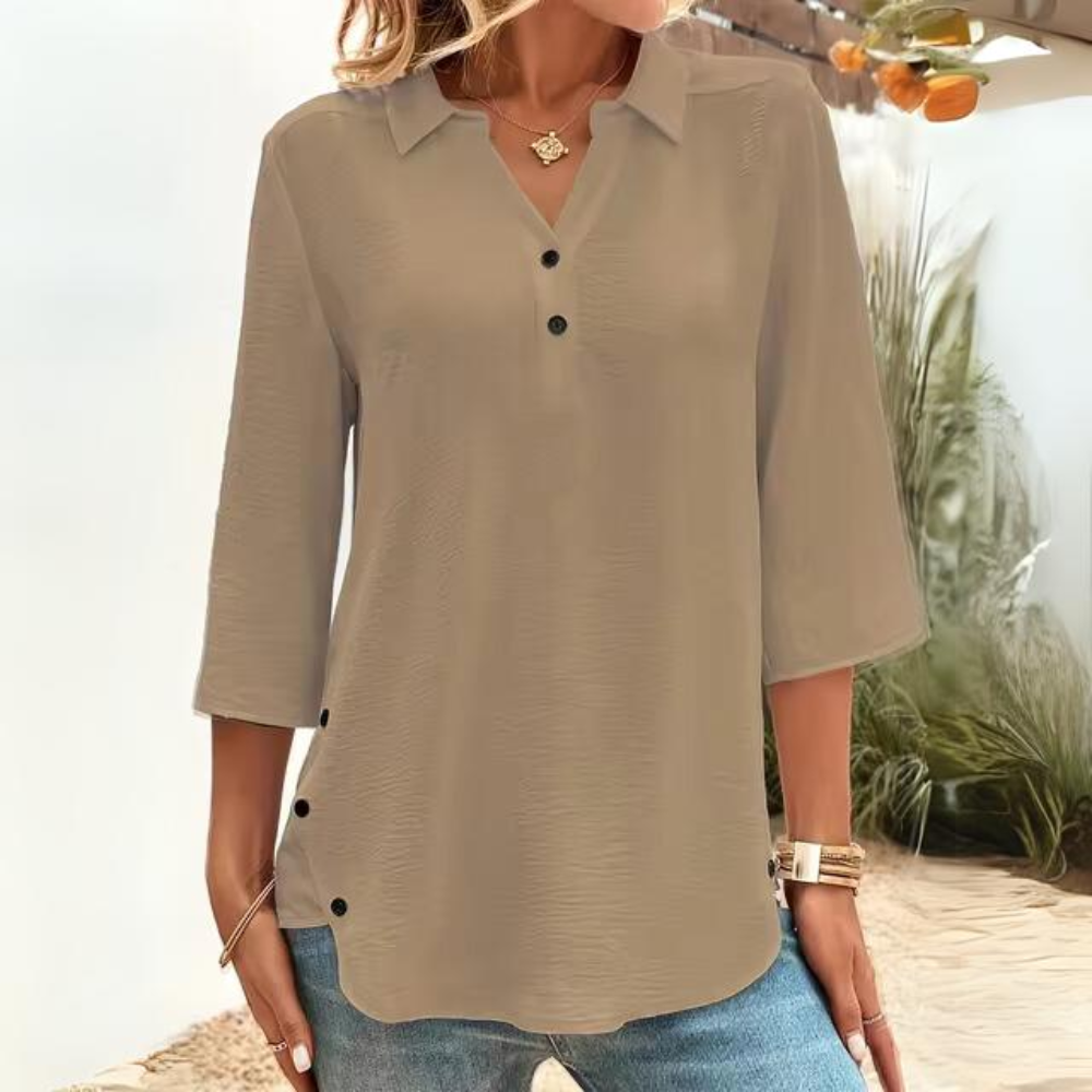 Frida - Casual blouse met comfortabele pasvorm