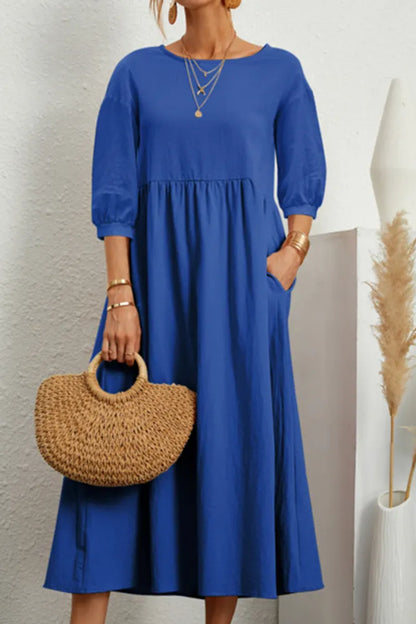 Ginny Effen casual jurk met Ohals en Alijn