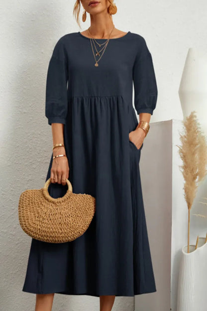 Ginny Effen casual jurk met Ohals en Alijn