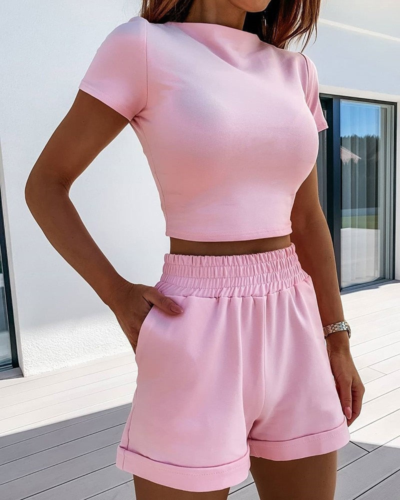 Bonnie – Casual Shorts Set Voor Dames - Stijlvol & Veelzijdig