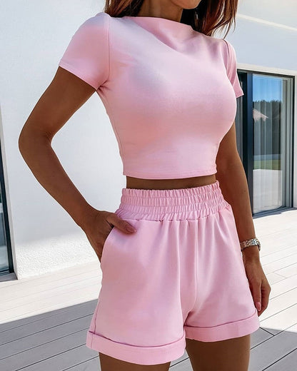 Bonnie – Casual Shorts Set Voor Dames - Stijlvol & Veelzijdig