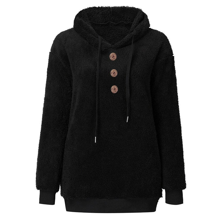 Susi - donzige dames fleece sweater met capuchon