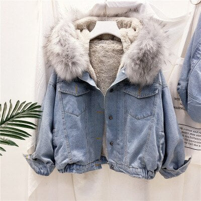 BellasJacket I Denim Winterjas Voor Dames