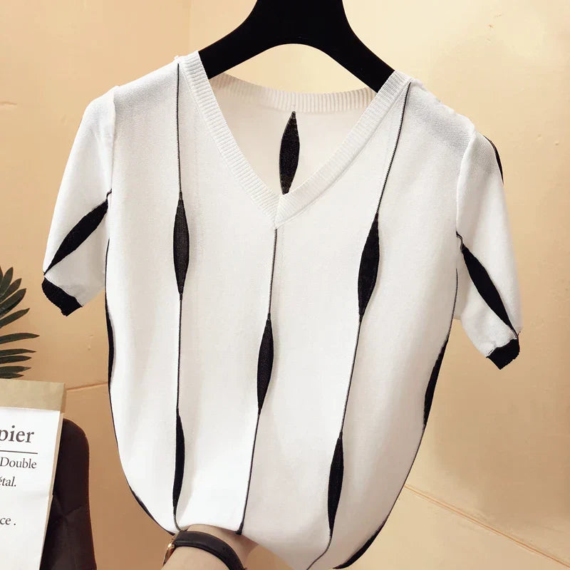 Carina Blouse | Gebreide Vrouwenblouse
