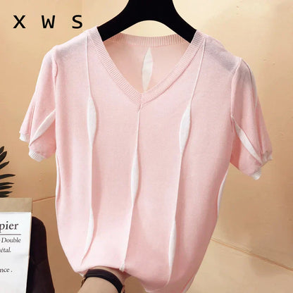 Carina Blouse | Gebreide Vrouwenblouse