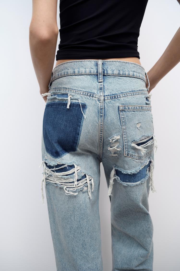 Lucie - Baggy gescheurde jeans