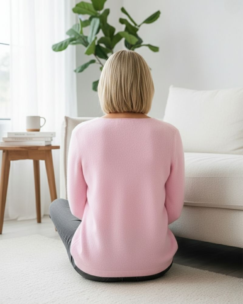 Mila | Dames trui met lange mouwen, effen, chic en comfortabel