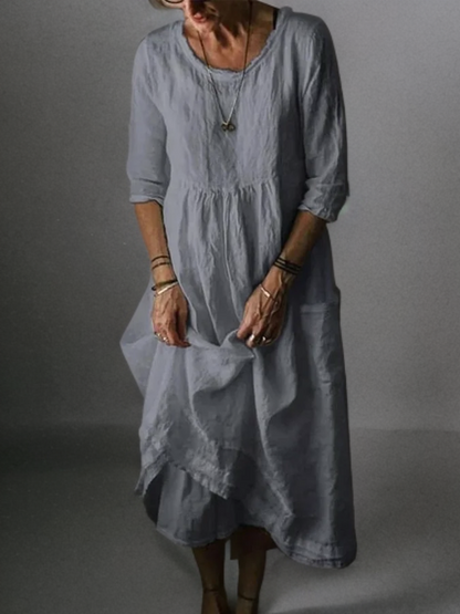 Jessica Linnen Lange Jurk Casual