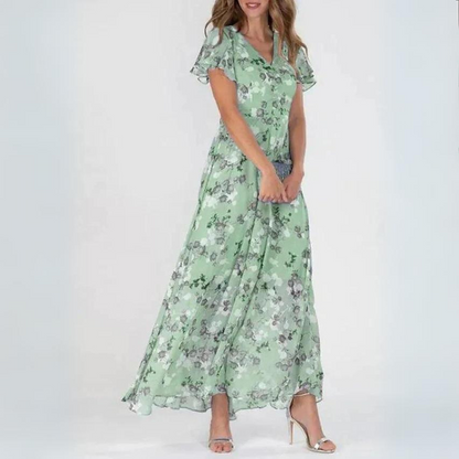 Jolanda - Elegante Bloemenprint Jurk