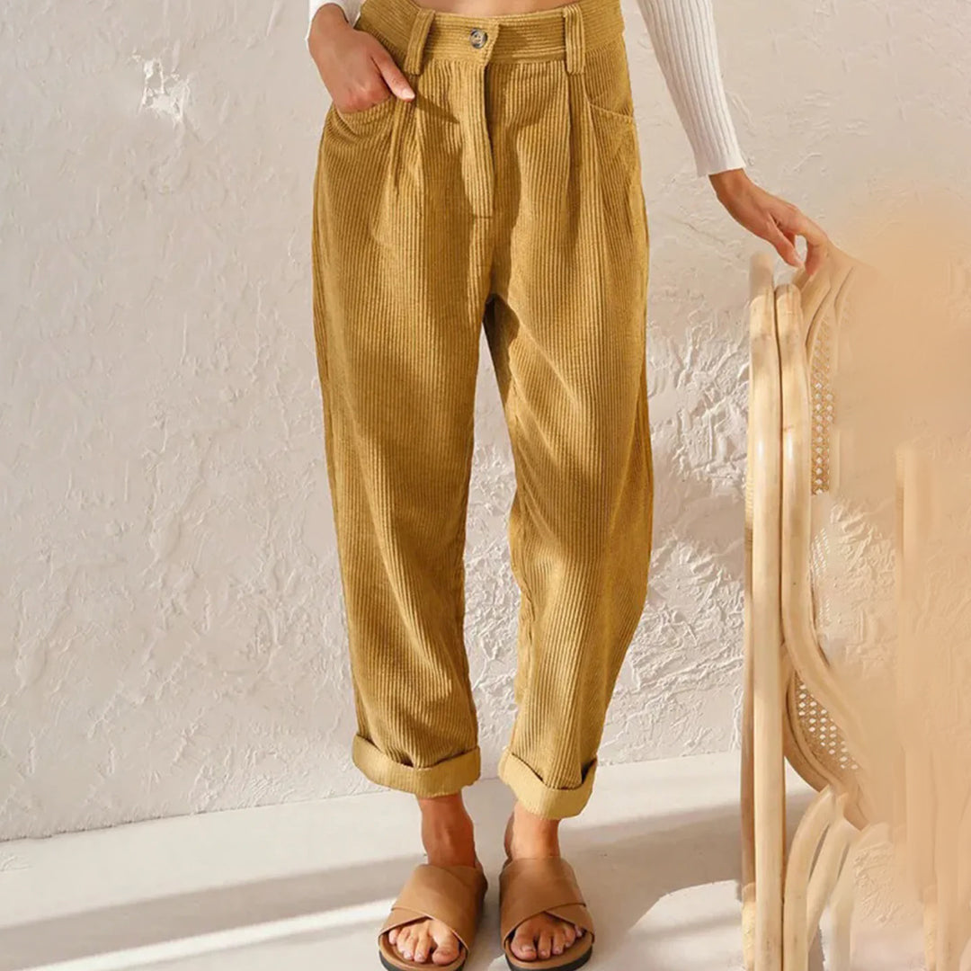 Broek met hoge taille voor dames