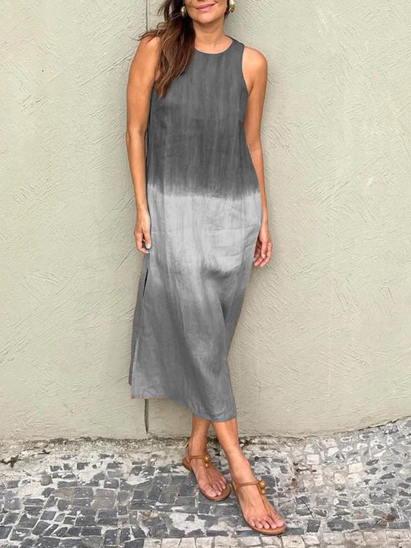 Kyline Casual maxi jurk van katoen en linnen