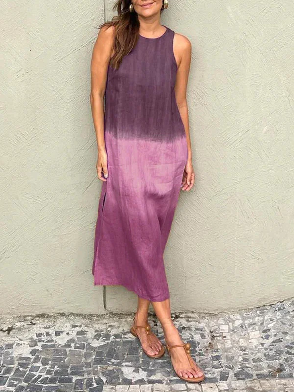 Kyline Casual maxi jurk van katoen en linnen