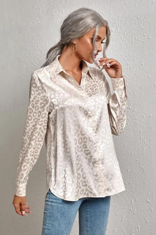 Lila - Zijde Ogende Blouse