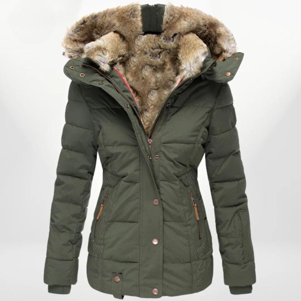 Premium winterjas voor dames - lime