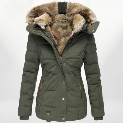 Premium winterjas voor dames - lime