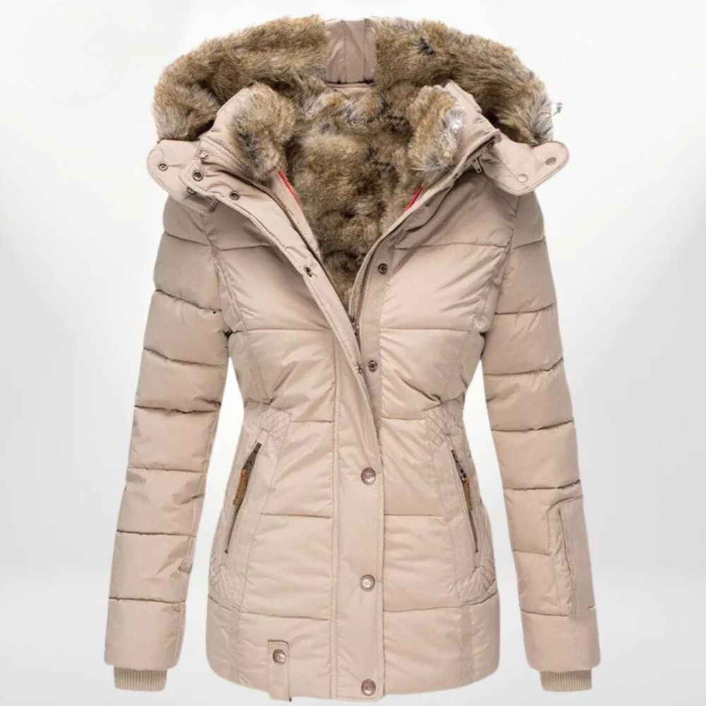 Premium winterjas voor dames - lime