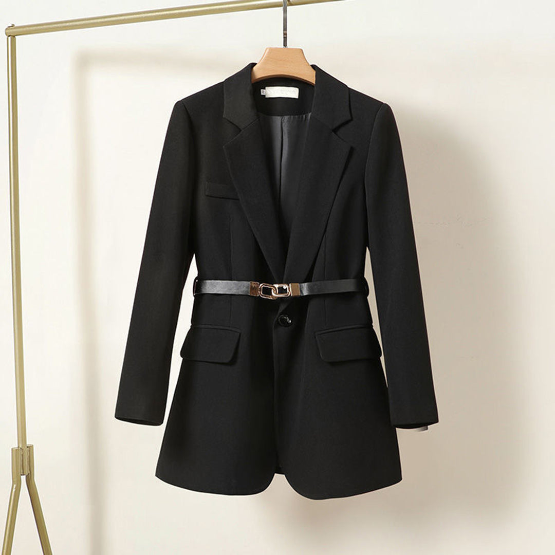 Lisanna - Elegante lange blazer met riem voor dames