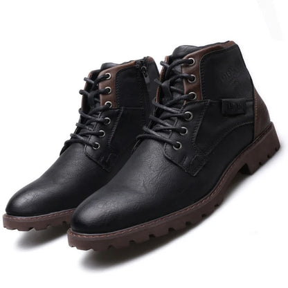 Xavier Boots | Leather Boots with Laces