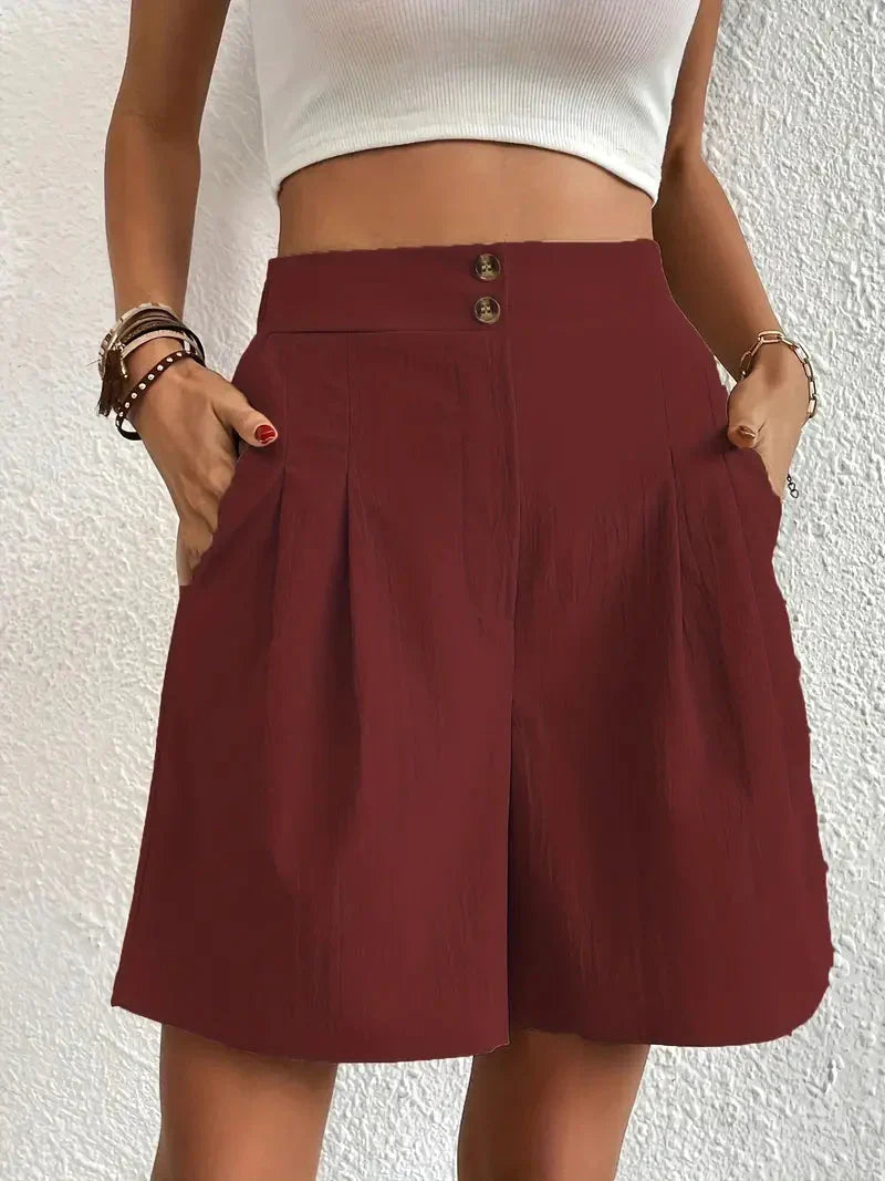 Vrouwenshorts met hoge taille