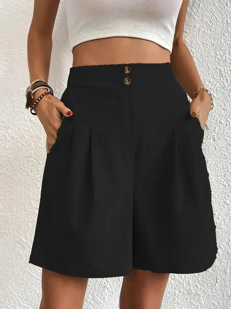 Vrouwenshorts met hoge taille