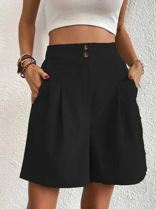 Vrouwenshorts met hoge taille